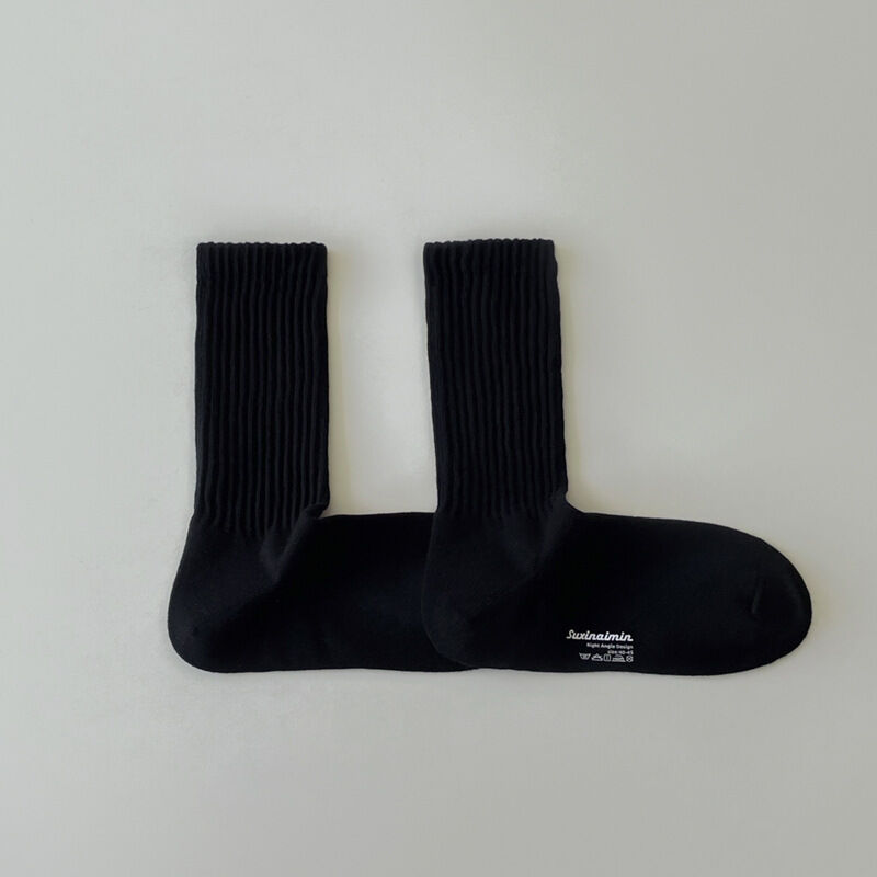 1 Pair Versatile Sports - Casual Alphabet Cotton Mid-Calf Socks h5 