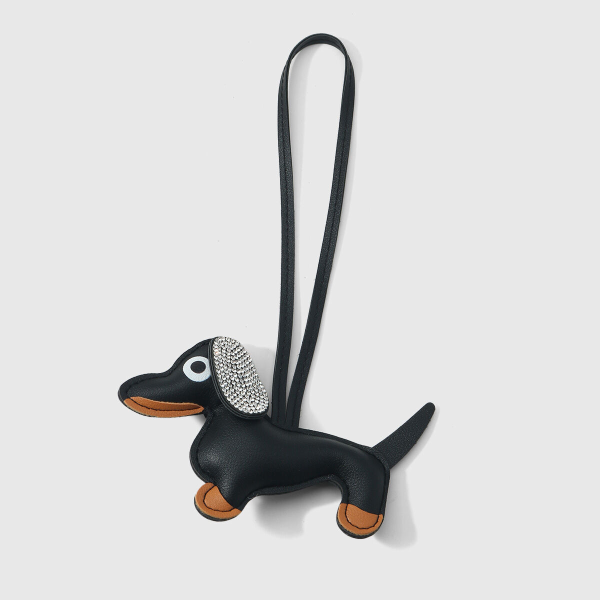 1 Piece Glamorous Cute Dachshund Solid Color Leather Women's Bag Charms 