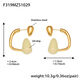 F319 - Gold Matcha Green Earrings Picture4