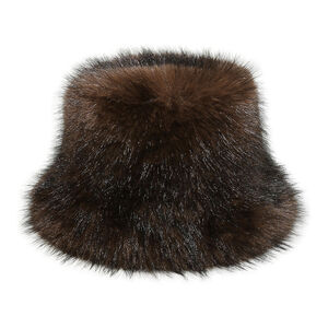 1 Piece Retro Gradient Color Plush Fisherman's Hat h5