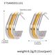 F754 - Two-Tone Earrings Picture8