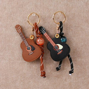 1 Piece Creative Mini Guitar PU Women's Bag Charms h5 Picture4