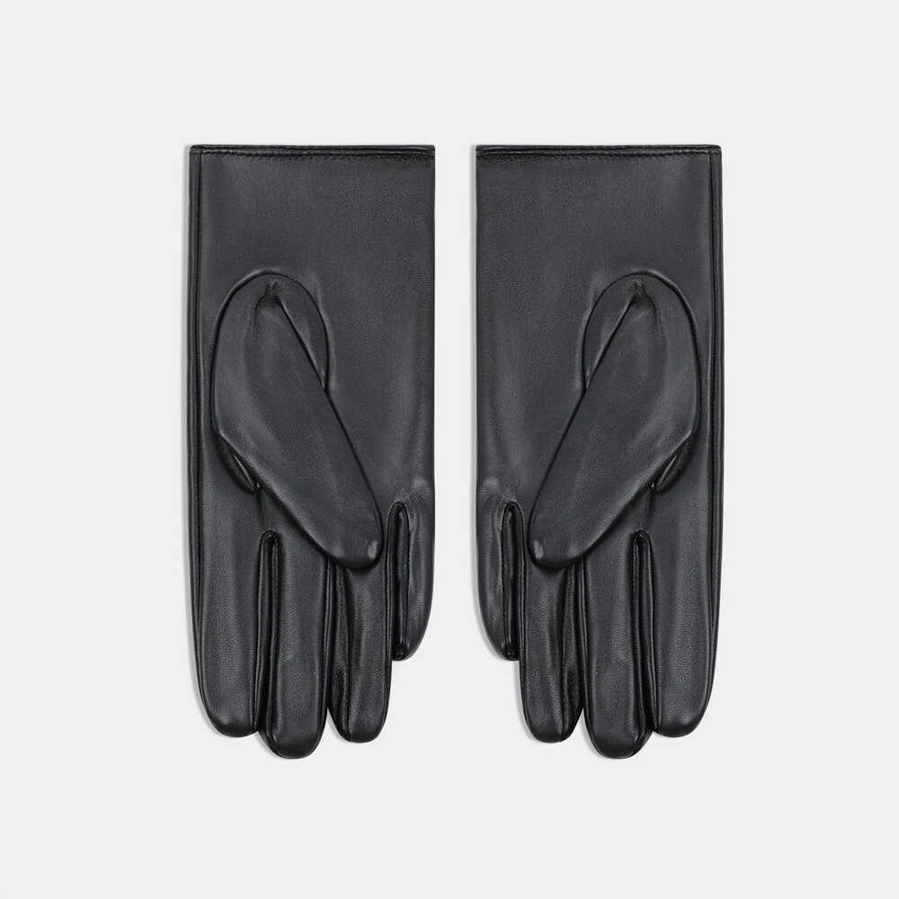 1 Pair Solid Color Hollowed-out PU Women's Gloves Picture2
