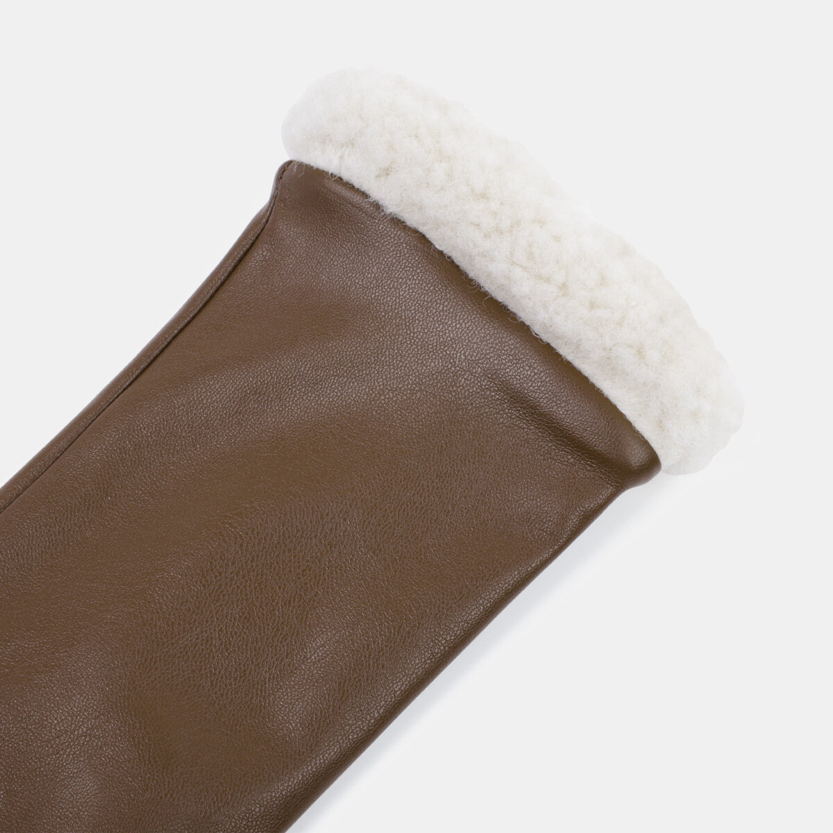 1 Pair Solid Color PU Plush Women's Gloves h5 Picture4