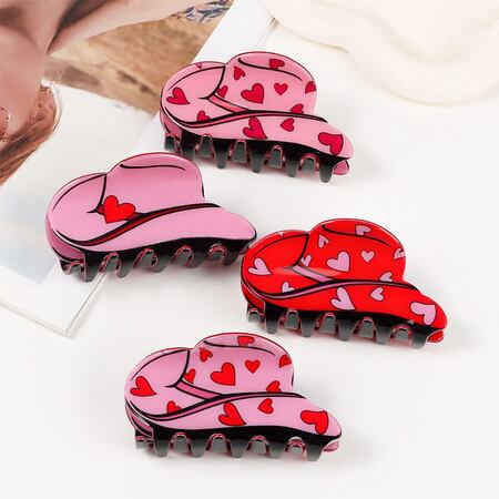 1 Piece Romantic Original Design Cute Heart Women's Hair Claws 2