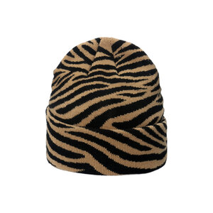 1 Piece Retro Zebra Stripes Print Knitted Hat h5 Picture2