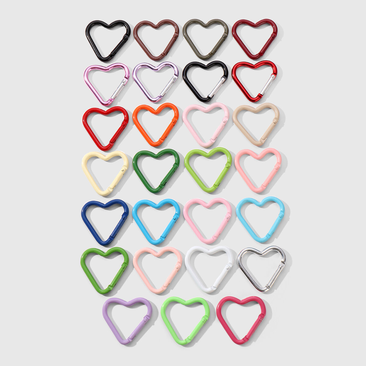 1 Pack Heart Alloy Hiking Buckles & DIY keychain Buckles h5 Picture3