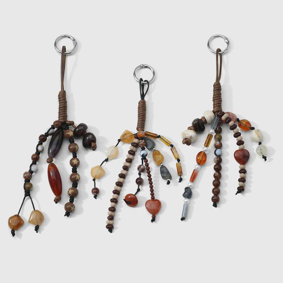 1 pièce de magnifiques perles de forme irrégulière en forme d'étoile, en résine, pour sac à main femme 2