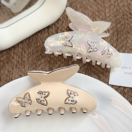1 Piece Romantic Series Sweet Butterfly Acetate Women's Hair Claws
