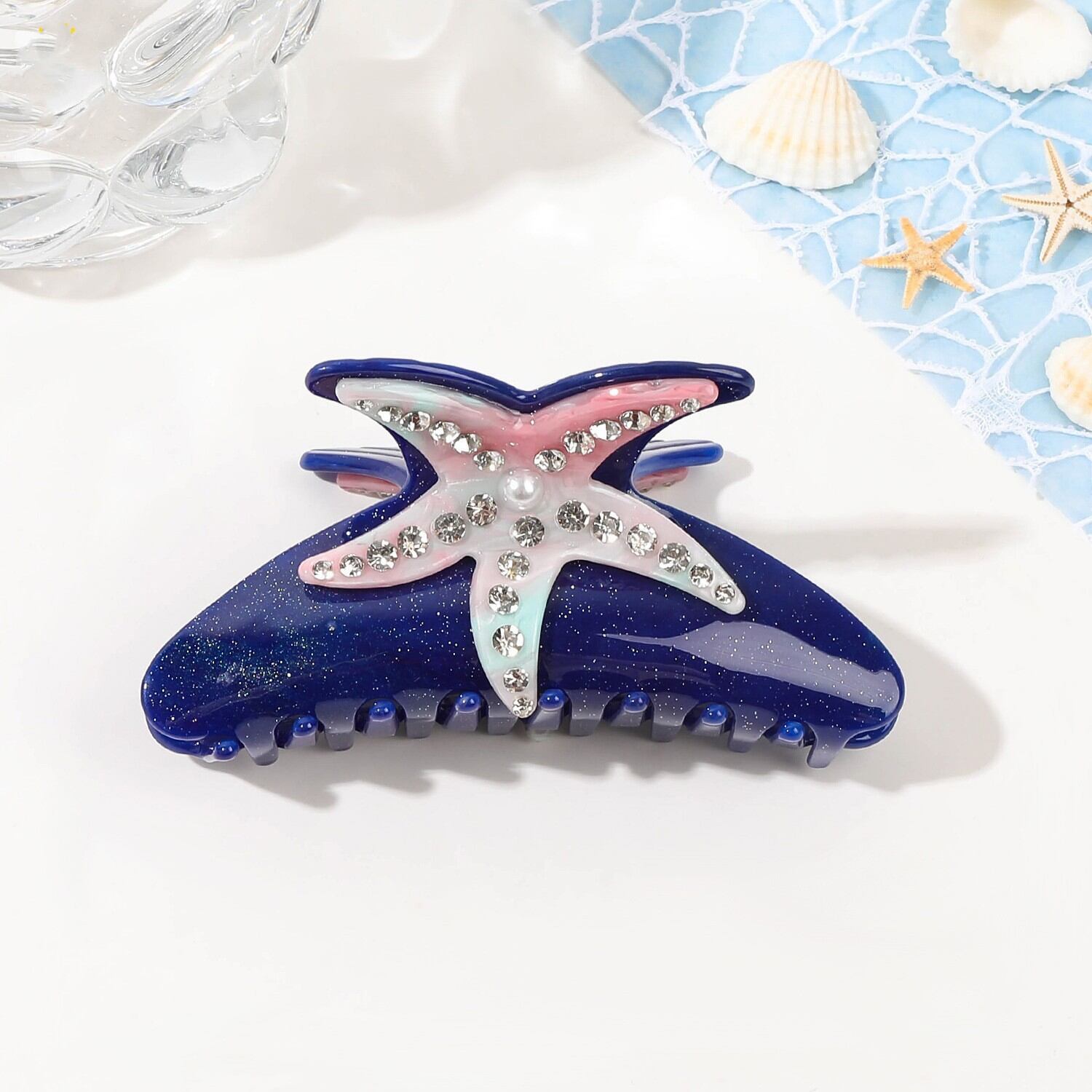 1 Piece Luxurious  Vacation Turtle Starfish Acrylic Women's Hair Claws 2