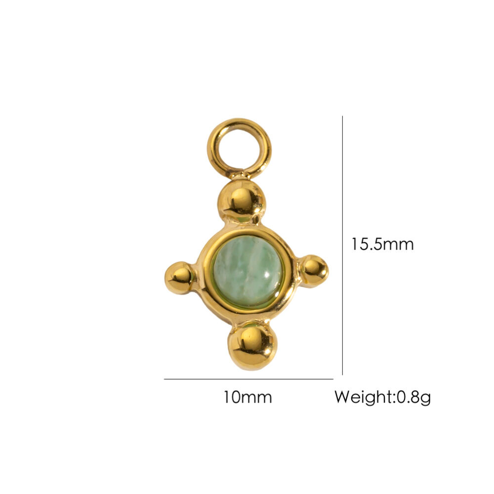 1 Piece Unique  Creative DIY Irregular Shape Heart Circle Stainless Steel Waterproof Women's Pendants 