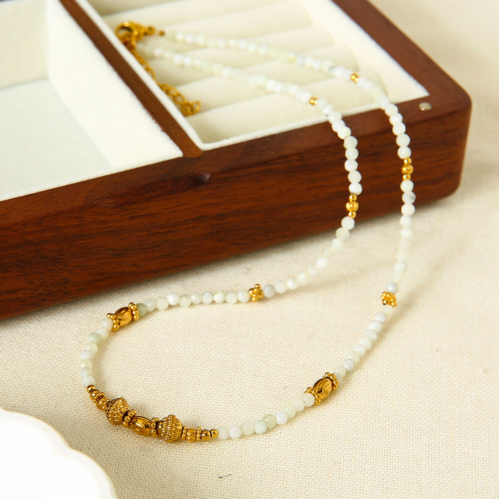 1 Piece  Bohemian Irregular Shape Beads Natural Stones  Women's Beaded Necklaces h5 Picture3