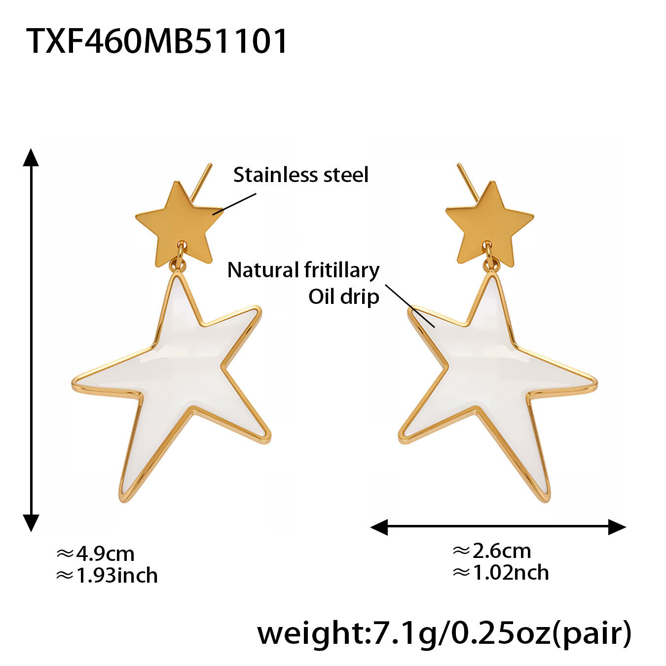 Txf460 - Gold Earrings