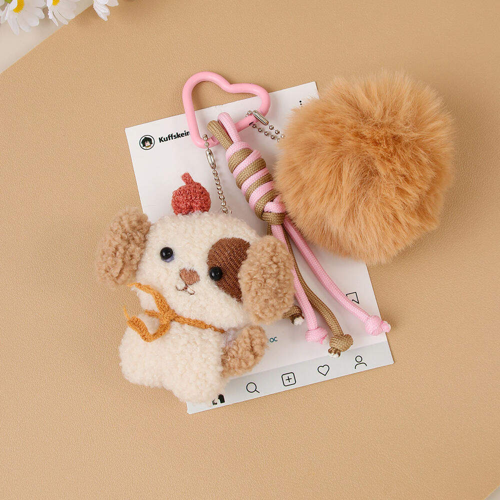 1 Piece Romantic Series Cute Dog Furry Women's Bag charms Picture5