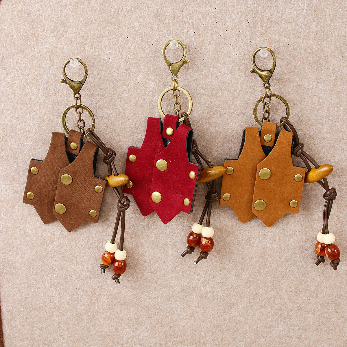 Simple Series Retro Mini Vest PU Women's Bag Charms 2