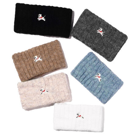 1 Piece Simple Cut Dog Plaid Wool Women's Hair Bands 2