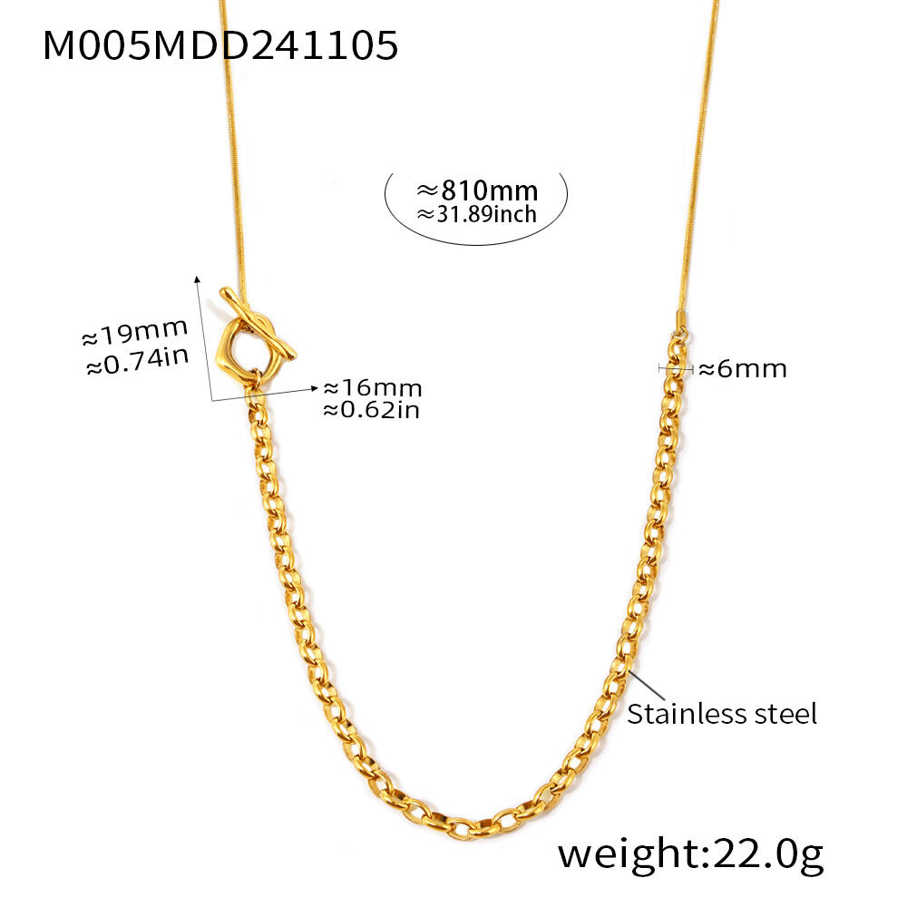M005 - Gold Sweater Chain - 80Cm Picture2