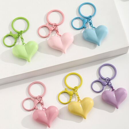 1 Piece Sweet Heart Acrylic Keychain 2