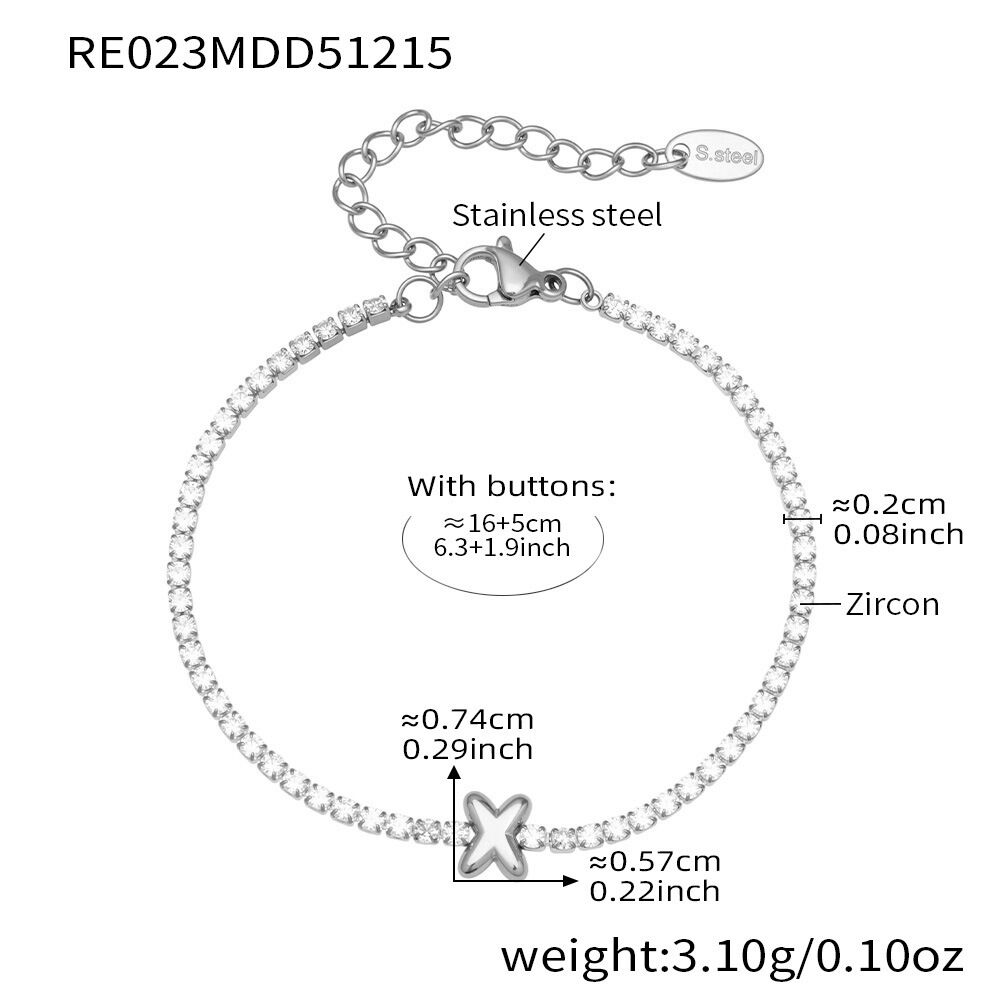 Re023-X Letter Steel Bracelet 16+5Cm Picture24