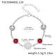 Txe508 - Red Zircon Steel Bracelet 16+6Cm Picture8