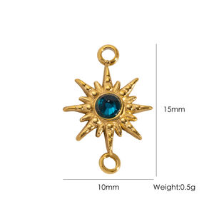 Luxurious Sun Stainless Steel Waterproof&Anti-tarnish Gold Color Women's Pendants h5