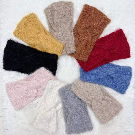 1 Piece Simple Series Casual Solid Color Wool Women's Hair Bands