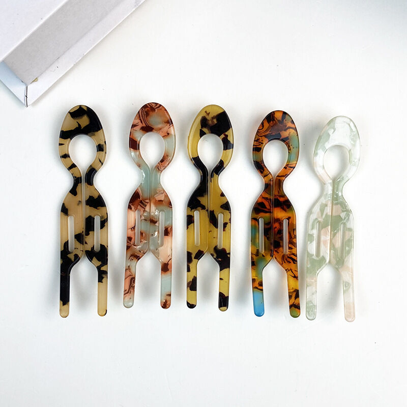 1 Piece U-shaped Acetate Hairpin h5 Picture2