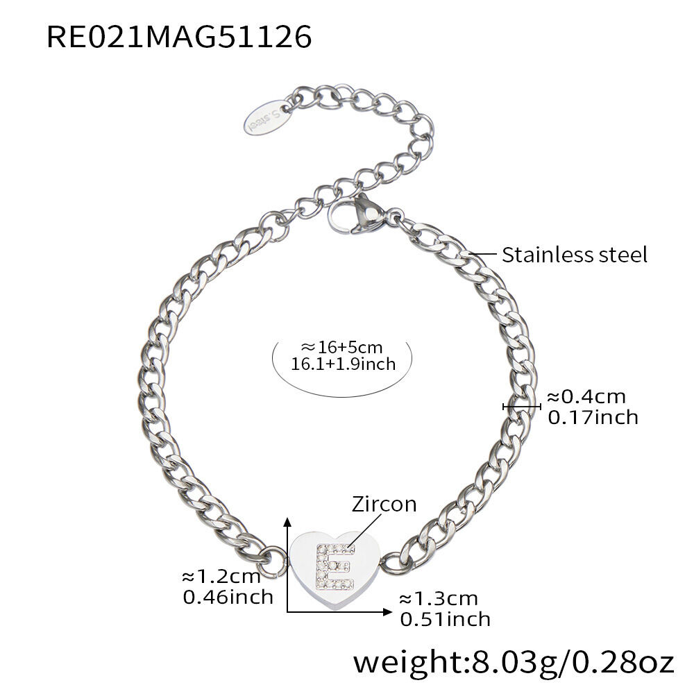 Re021-E Letter Steel Bracelet Picture34