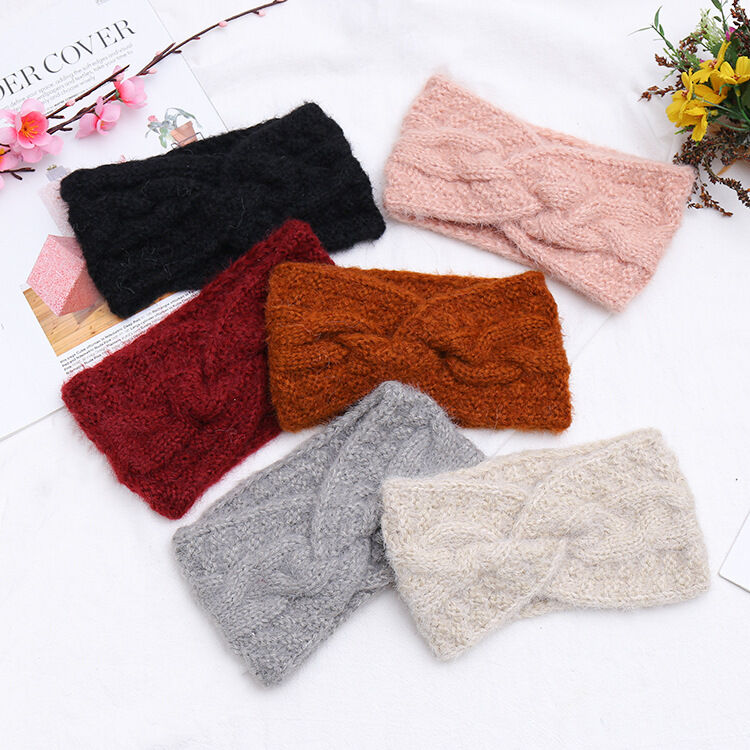 1 Piece Simple Series Casual Solid Color Wool Women's Hair Bands Picture2