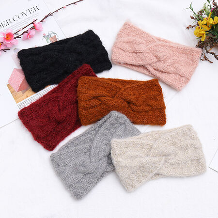 1 Piece Simple Series Casual Solid Color Wool Women's Hair Bands 2