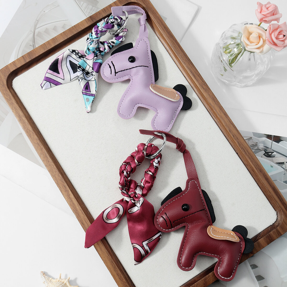 1 Piece Simple Horse Twist Mixed Color Leather Women's Bag Charms 2