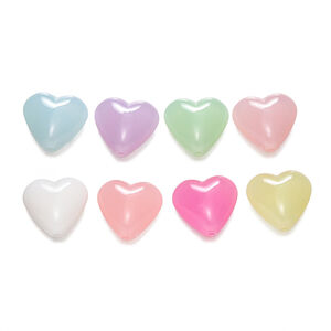 Perline acriliche fai da te a forma di cuore della serie Jelly h5 Immagine2