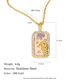 Auspicious Zodiac Square With Drips Of Diamonds - Gold - Aries Picture2