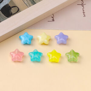 Perline acriliche fai da te a forma di stella della serie Jelly h5 Immagine3
