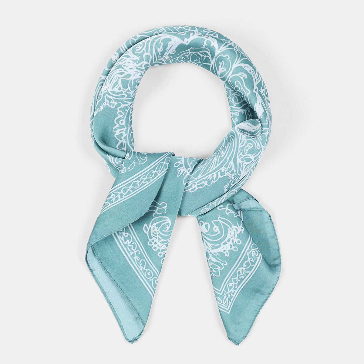 Simple Imitation Silk Cashew Plant Print Pattern Women's Summer Scarves 2