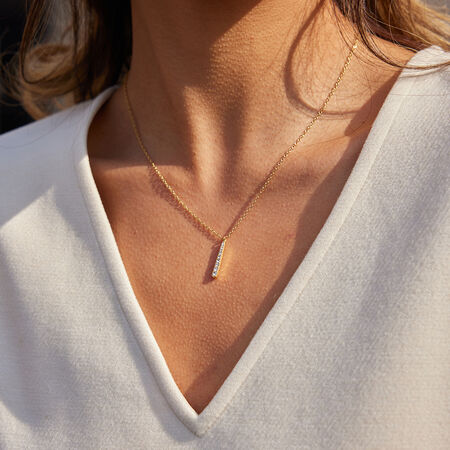 Lightweight Droplet Stainless Steel Waterproof&Anti-tarnish Gold Color Women's Pendant Necklaces