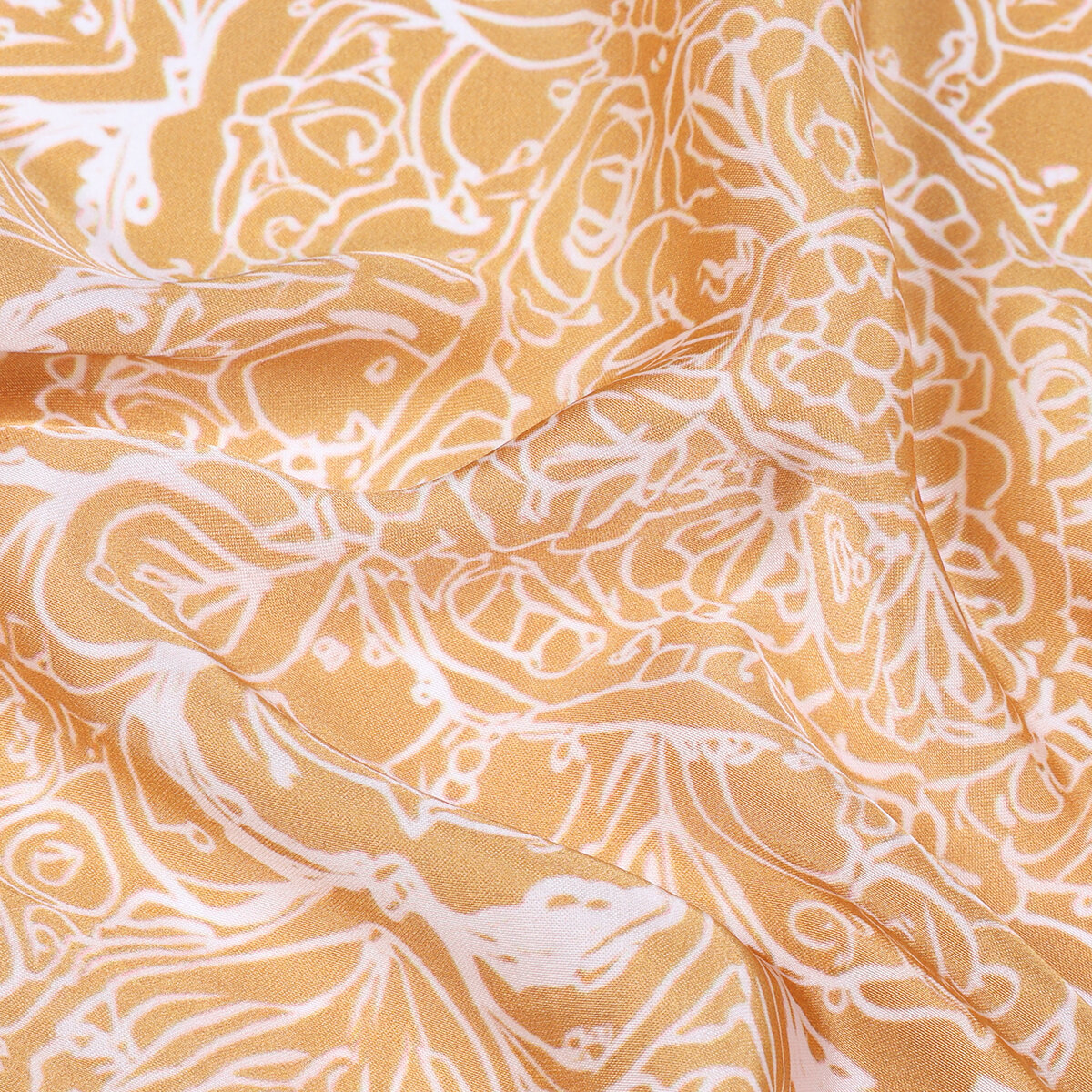 Imitation Silk Simple Leaf Plant  Women's Summer Scarves h5 Picture4