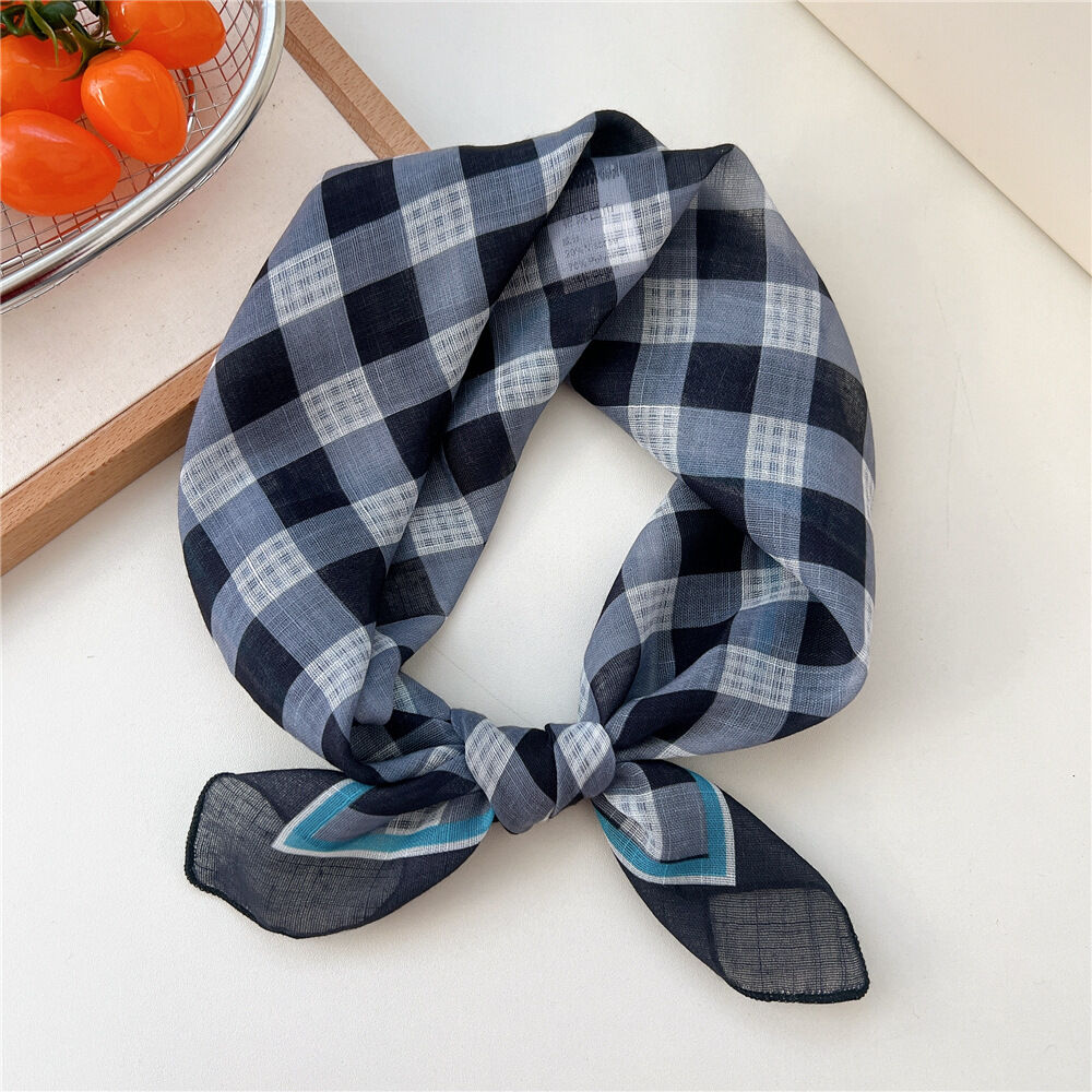 15 Cotton - Black With Horizontal And Vertical Stripes Picture15