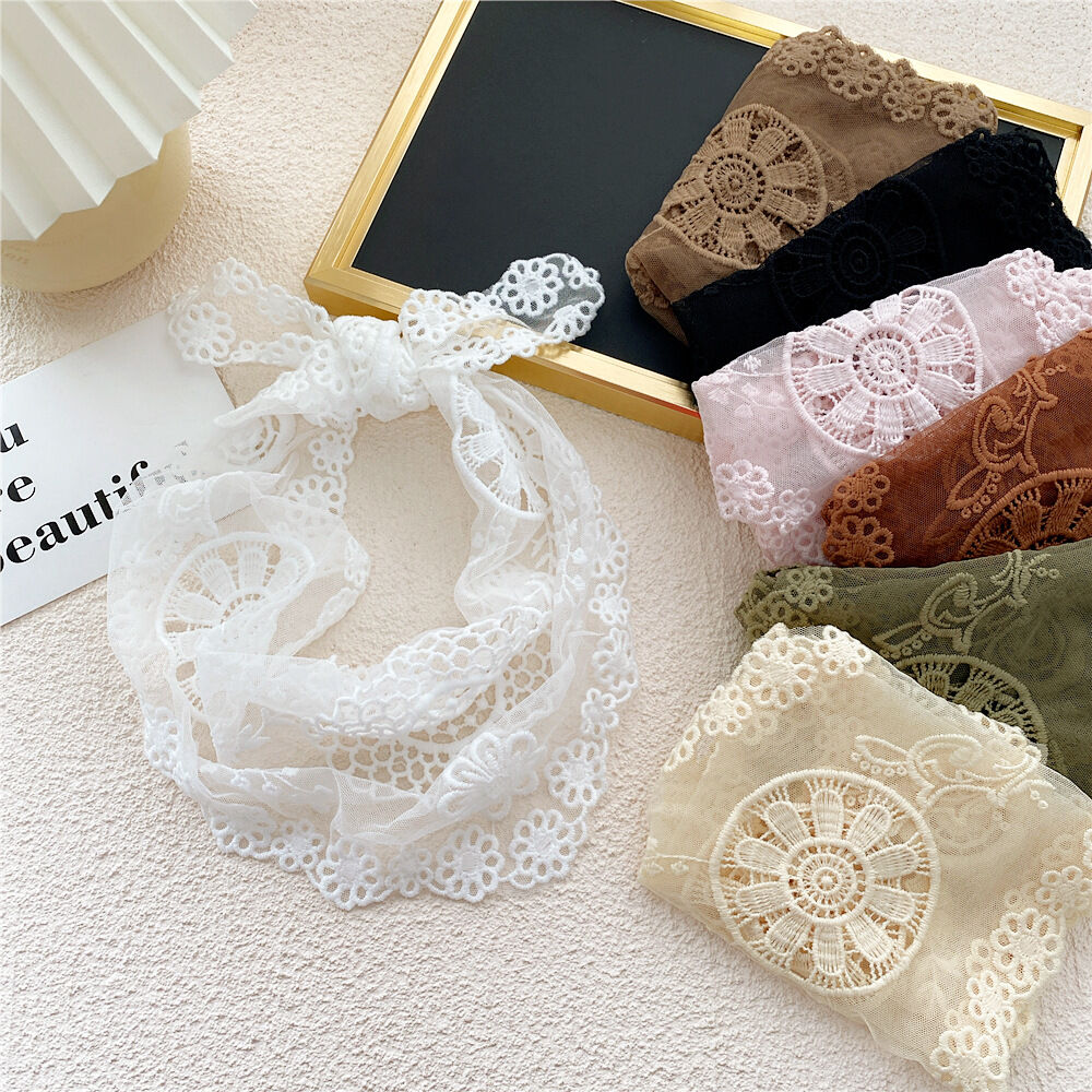 Elegant Lace Hollowed-out Polyester Women's Bandana Picture3