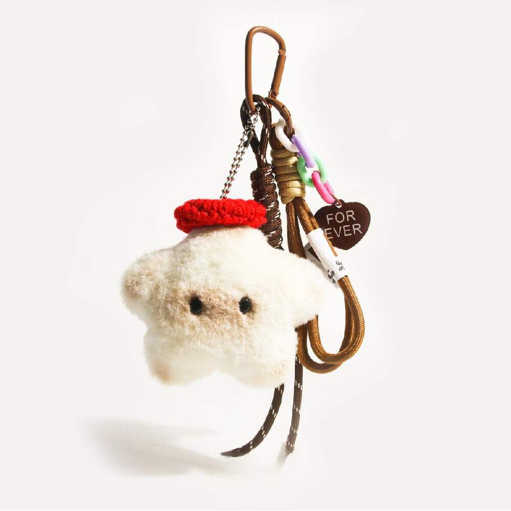 Fluffy Star Fabric Women's Bag charms h5Picture5