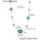 Txp515 - Blue Resin Steel Necklace 47.5+5Cm Picture9