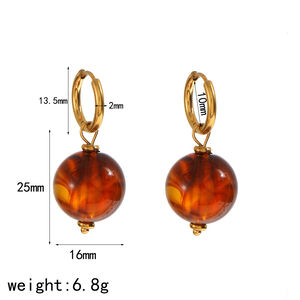 Retro Series Irregular Shape Stainless Steel Waterproof Gold Color Women's Jewelry Sets h5 Picture2