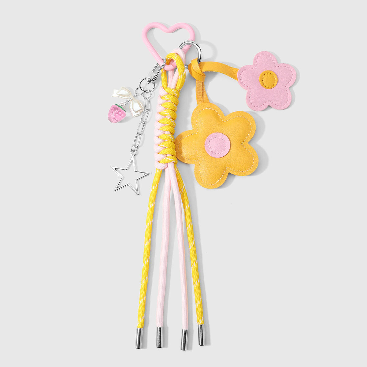 One Yellow Flower Keychain 