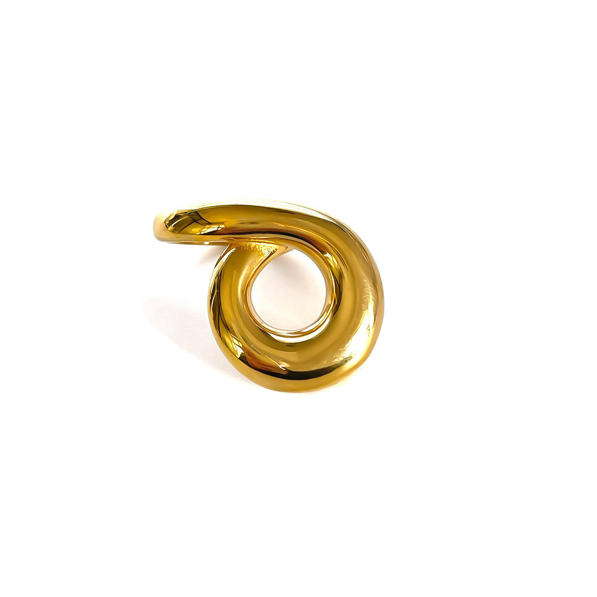Gold Wide Circle Ring/No. 8 Picture6