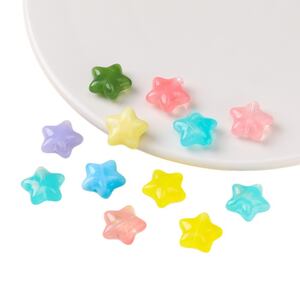 Perline acriliche fai da te a forma di stella della serie Jelly h5 Immagine2