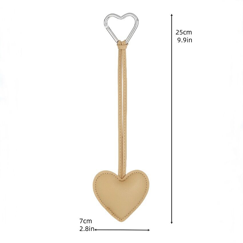 1 Piece Leather Heart Bag Charm h5Picture4