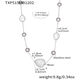 Txp515 - White Resin Steel Necklace 47.5+5Cm Picture6
