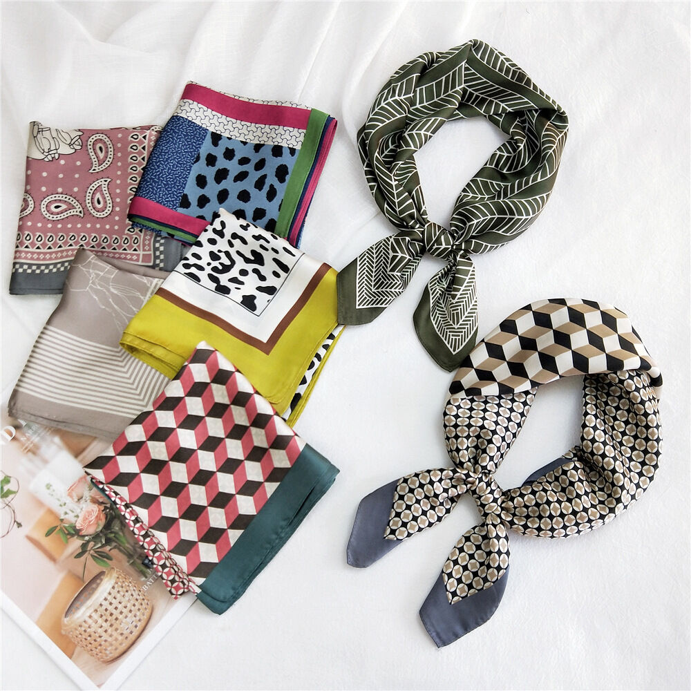 Vintage gewebtes Polyester-Bandana für Damen