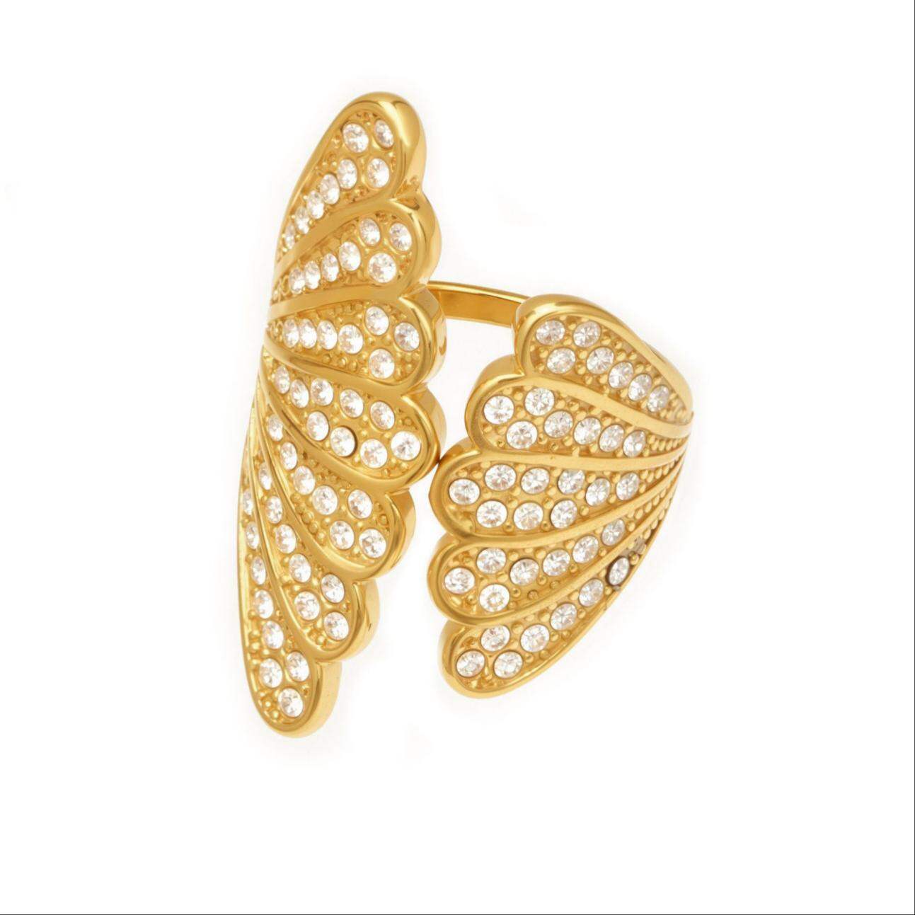 A386 - Gold Zircon Ring 