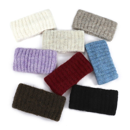 1 Piece Solid Color Knitted Vertical Ribbed Sports Women's Hair Bands